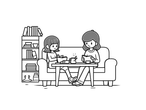 nanny  child coloring page coloring page