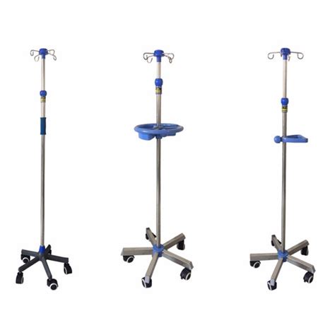wholesale stainless steel hospital iv drip pole iv infusion pole height adjustable hospital iv