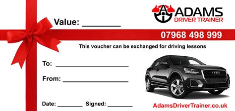 gift vouchers driving lesson offers  gifts