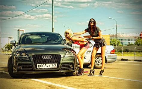 Girls And Cars Hd Wallpaper Background Image 1920x1200