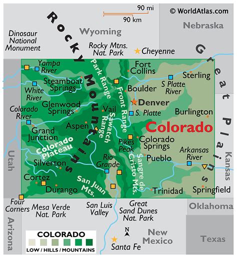 colorado maps facts world atlas