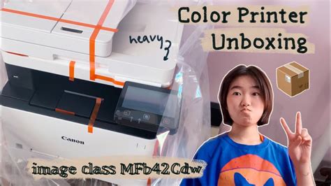 printercolor printer canon image class mfbcdw unboxing