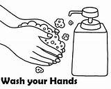 Washing Handwash Wash Coloringpagesfortoddlers sketch template