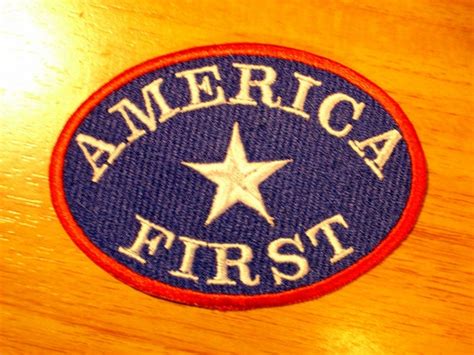 trump america  embroidered patch full color