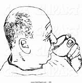 Bald Man Drawing Vector Clip Getdrawings sketch template