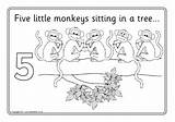 Monkeys Sparklebox sketch template
