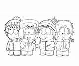 Kenny Coloring Chesney Mccormick Cartman sketch template