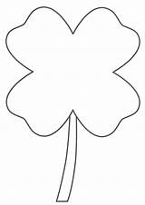 Coloring Clover Leaf Pages Four Luck Simple Good Printable Template Cloverbud Popular Kids Color Advertisement Coloringhome sketch template