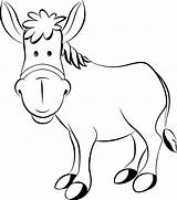 Donkey Clipart Outline Drawing Kicking Clipground Vector Prev Next sketch template