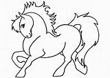 Coloring Horse Pages Girls Popular sketch template
