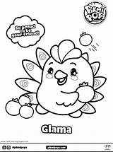 Coloring Pikmi Pops Pages Pop Glama Print Sheet Colouring Printable Color Fun Getcolorings Kids sketch template