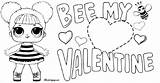 Bee Valentine Colorir Imprimir Lolcoloringpages sketch template