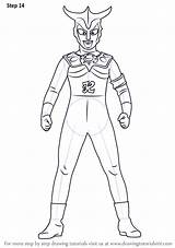 Ultraman Mewarnai Coloring Step Sketsa Drawingtutorials101 Ribut Anak Bagus Buku Baru Gambarbagus Zoffy Tutorial Belajar Warna Dan Mewarna sketch template
