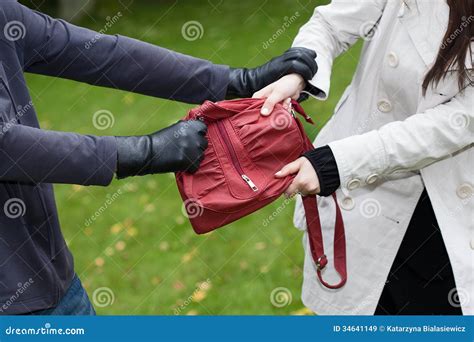 Bag Theft Royalty Free Stock Images Image 34641149