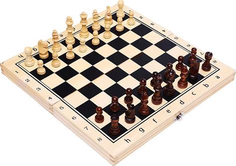 bolcom luxe houten schaakbord magnetische schaakbord professionele inklapbare schaakbord