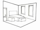 Drawing Bedroom 3d Drawings Paintingvalley sketch template