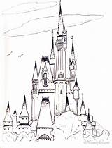 Coloring Princess Castle Disney Pages Bubakids sketch template