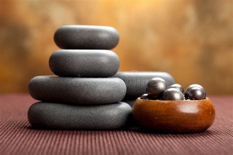 spa massage stones stock image image  wood wellness