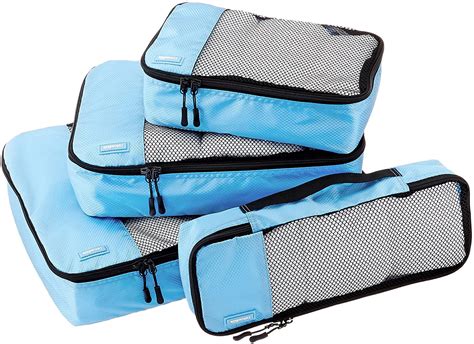 amazonbasics packing travel organizer cubes luggage organizer bag set  piece