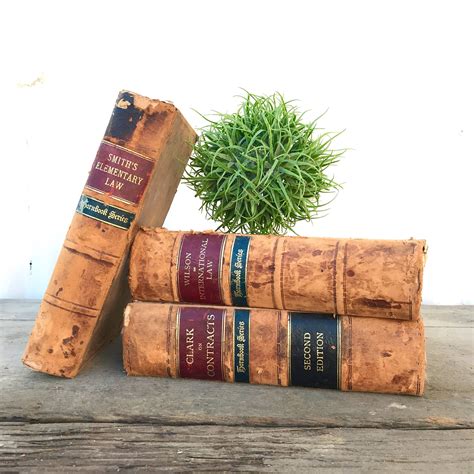 antique leather bound law books