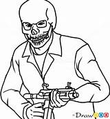 Gta Drawing Coloring Pages Franklin Draw Mask Skull Drawings Clipart Michael Clinton Current Would Clipartmag Halo Step Santos Los Drawdoo sketch template