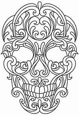 Leather Skull Patterns Tooling Printable Designs Stencil Coloring Pages Wood Pattern Book Adult Sheets Skulls Templates Sugar Carving Books Burning sketch template