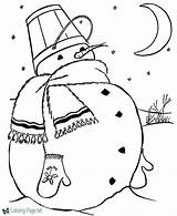 Snowman Coloring Pages Christmas Color Printable Print Holiday Gift Dot Printing Help sketch template