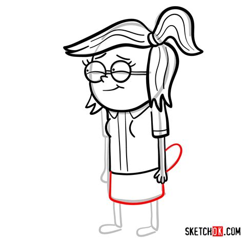 how to draw eileen roberts regular show step by step drawing tutorials