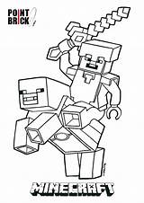 Minecraft Pages Coloring Pickaxe Print Printable Getcolorings Color sketch template