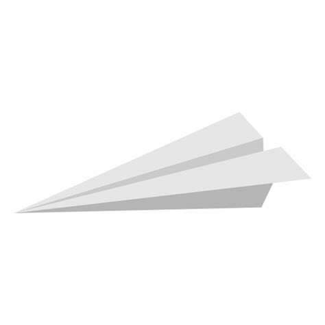 profile paper airplane flat transparent png svg vector file
