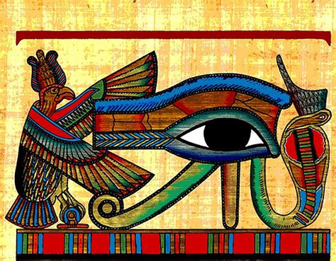 Ancient Egyptian Eye Of Horus Mixed Media By Liana Haraga