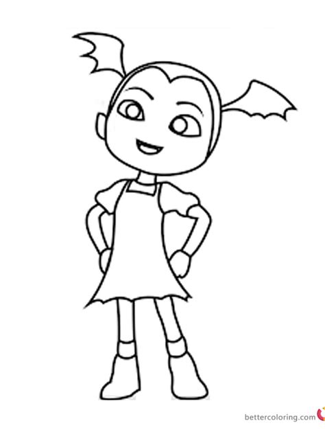 vampirina coloring pages fan art  printable coloring pages