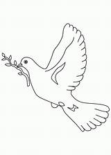 Coloring Dove Pages Bird Printable Peace Popular Symbol Library Clipart Line sketch template