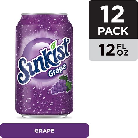 sunkist grape soda  fl oz cans  pack walmartcom walmartcom