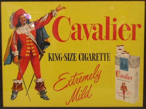 Cavalier Cigarettes Advert Litho Poster Oct 21 2017 Hutter