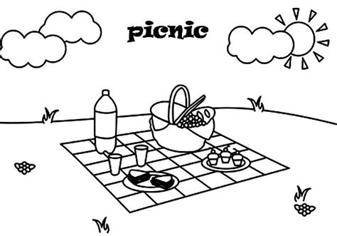 build  large picnic table coloring pages png  file