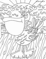 Communion Pelican sketch template