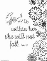 Coloring Bible Pages Verse God Her Within Printable Quotes Adults Kids Verses Scripture Quote Inspirational Book Scriptures Adult Strength Sheets sketch template