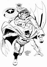 Batman Captain Byrne John America Comic Superhero Marvel Coloring Choose Board Two sketch template