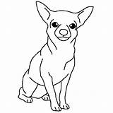 Chihuahua Coloring Pages Drawing Dogs Dog Thecolor Kids Chiweenie Color Line Simple Popular Getdrawings Cute Choose Board Template sketch template