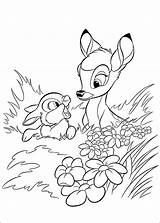 Bambi Coloring Thumper Pages Bush Coloriage A4 Categories Kids Cartoon sketch template