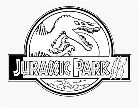 jurassic world logo coloring page  transparent clipart clipartkey