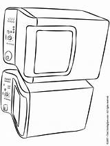 Dryer Washer Coloring Pages Cooking Ware Adult Colouring Stoves Kids Print Books Appliances Lightupyourbrain sketch template