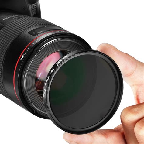 neewer slim mm neutral density   camera lens filter  stop optical glass  matte