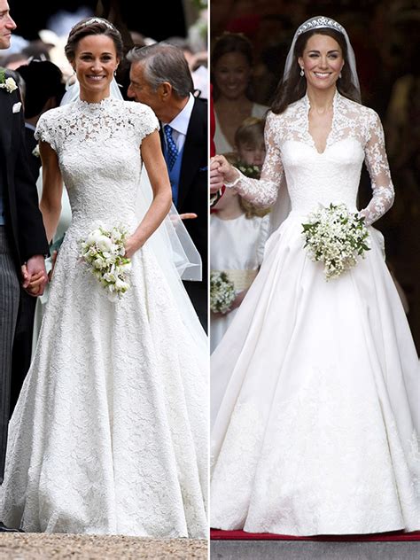 Pippa And Kate Middleton’s Wedding Dresses Whose Stunning