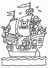 Piraten Piraat Knutselpagina Piratenboot Piratenschip Knutselen Ausmalbilder Piet Boot Zoeken Printen Eens Nog Kinder Tulamama Colouring Aktivitäten Fou Plastique Activiteiten sketch template