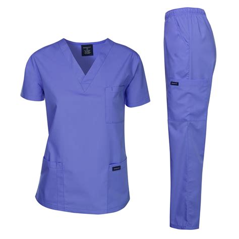 dagacci medical uniform unisex scrubs set scrub top  pants walmartcom