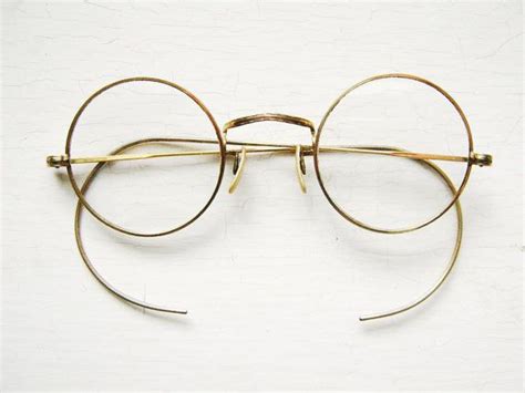 antique round 1930 s etched chased gold filled eyeglass frames vintage steampunk