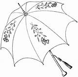 Vintage Umbrella Clipart Clip Parasols Drawing Embroidery Patterns Old Digital Pretty Shop Coloring Designs Two Cliparts Hand Parasol Pages Choose sketch template