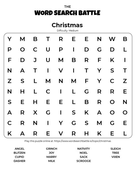 large print word search printable christmas word search printable